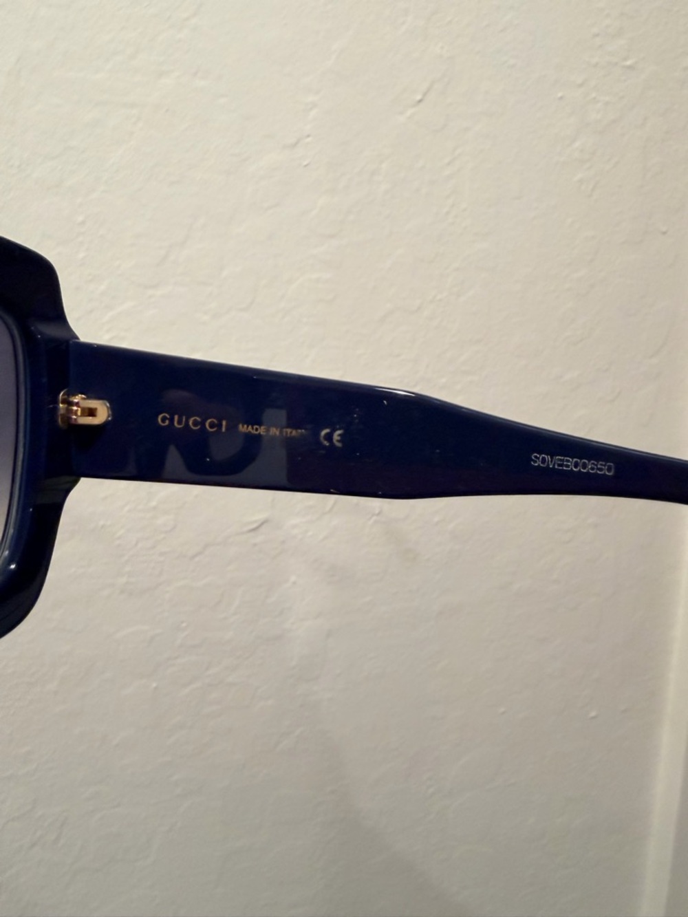 Gucci Women's Oversized Square Sunglasses - Navy Blue - Picture 5 of 6